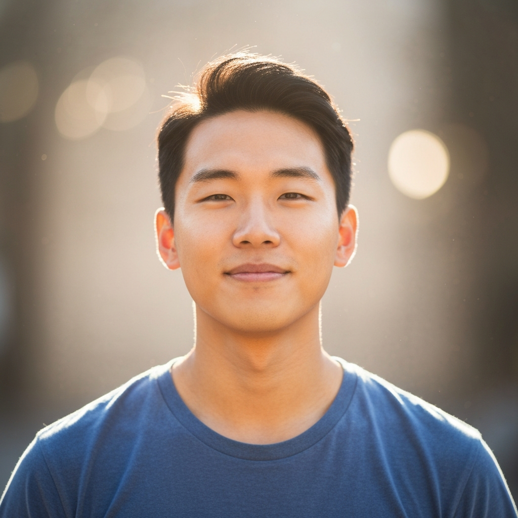 Illustration of a person with a radiant, positive aura