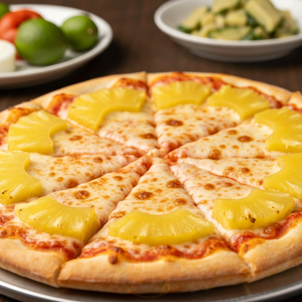 Pineapple pizza, a common target for food hot takes.
