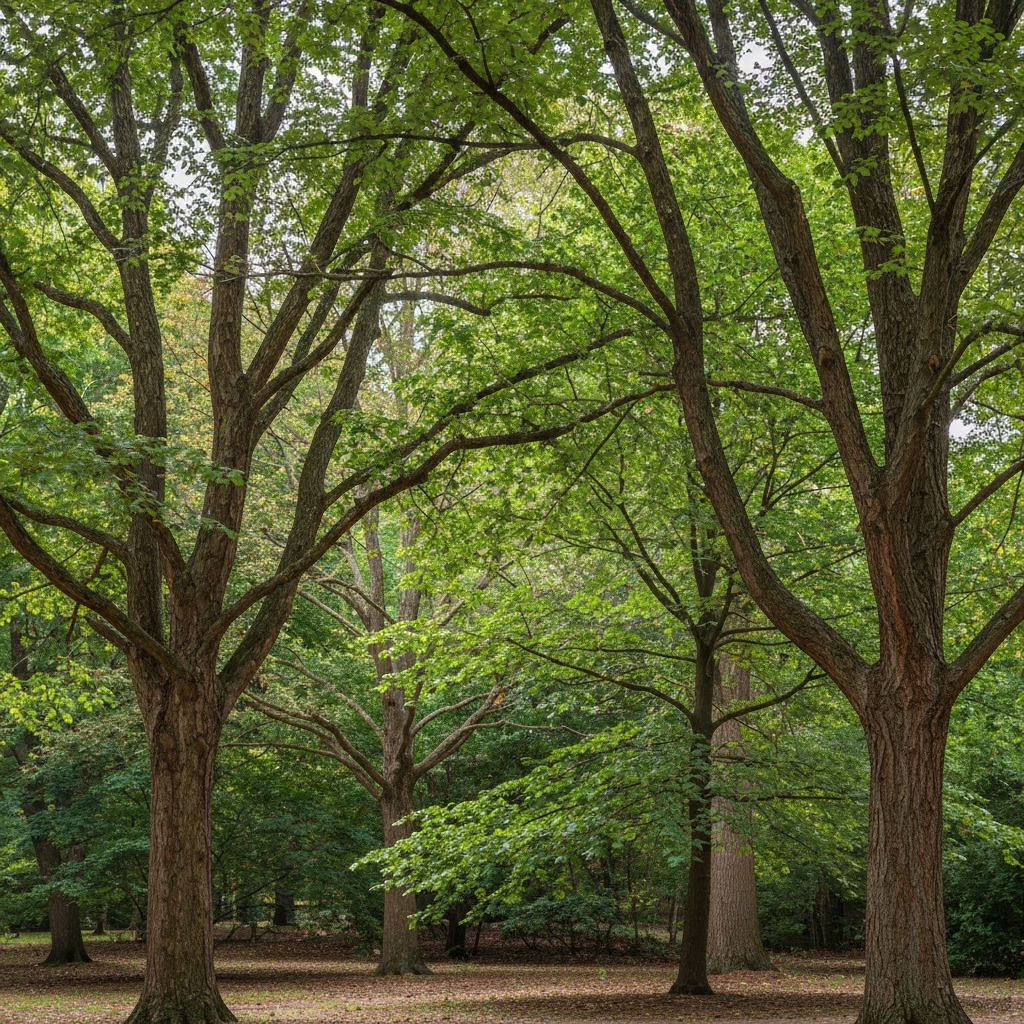Variety of Elm Tree Species: American Elm, Siberian Elm, and others.