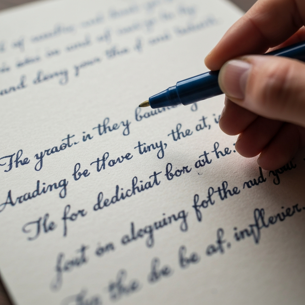 A close-up image of a handwritten card with a heartfelt message for a teacher.