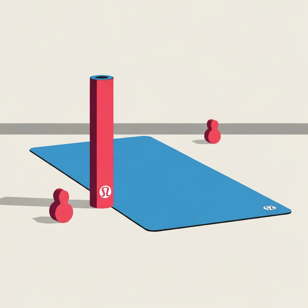 Lululemon yoga mat on a studio floor