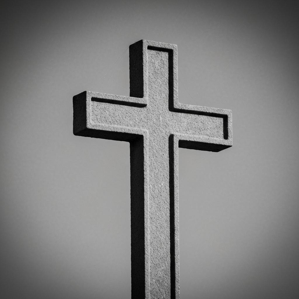 Latin Cross: A cross with a longer vertical beam and a shorter horizontal beam.