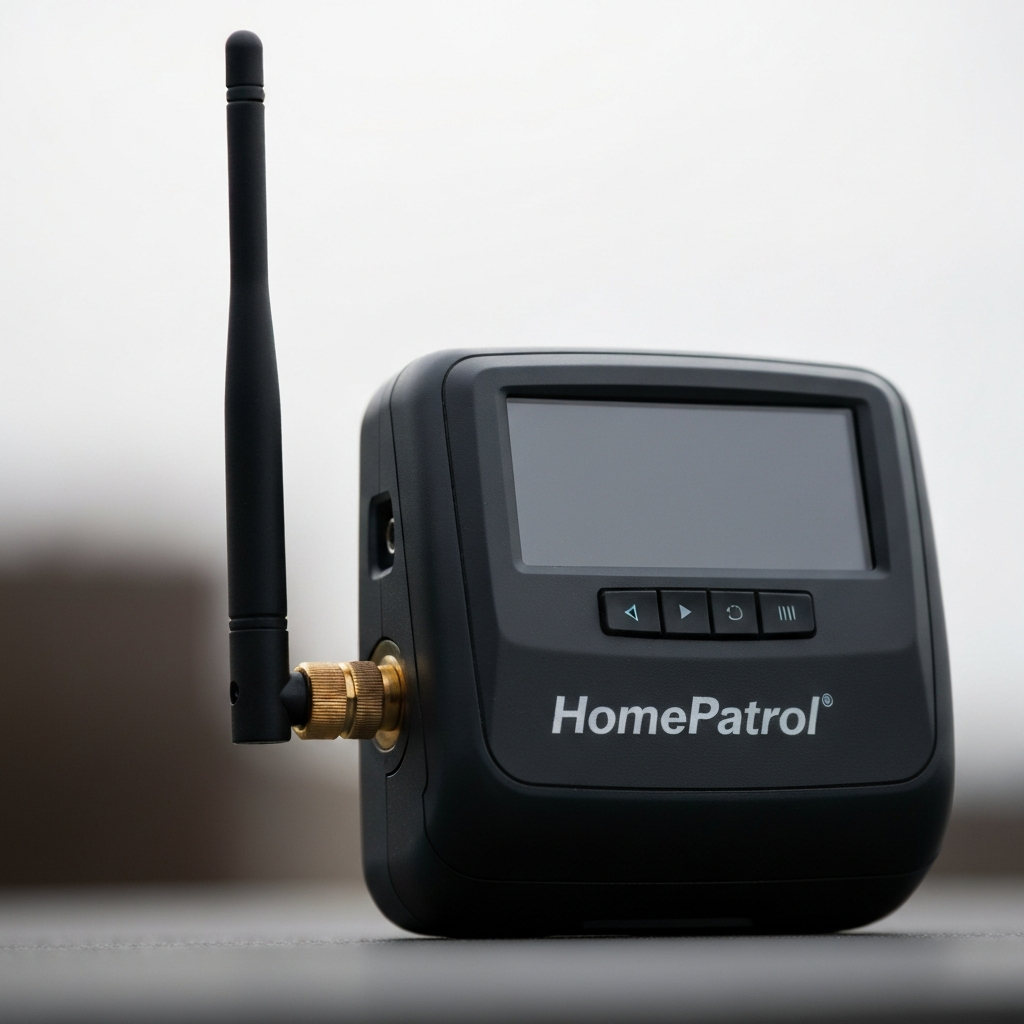 Image of a HomePatrol scanner with the antenna attached