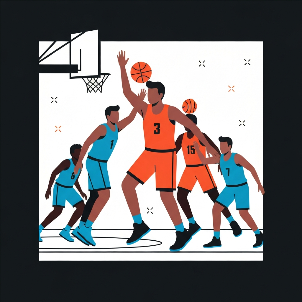 Team sport example, like basketball