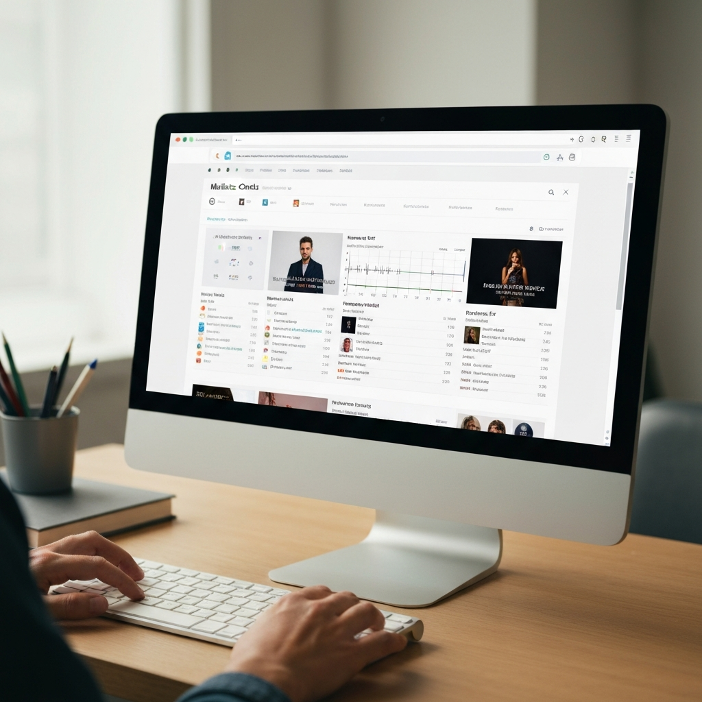 Example of researching music charts online.