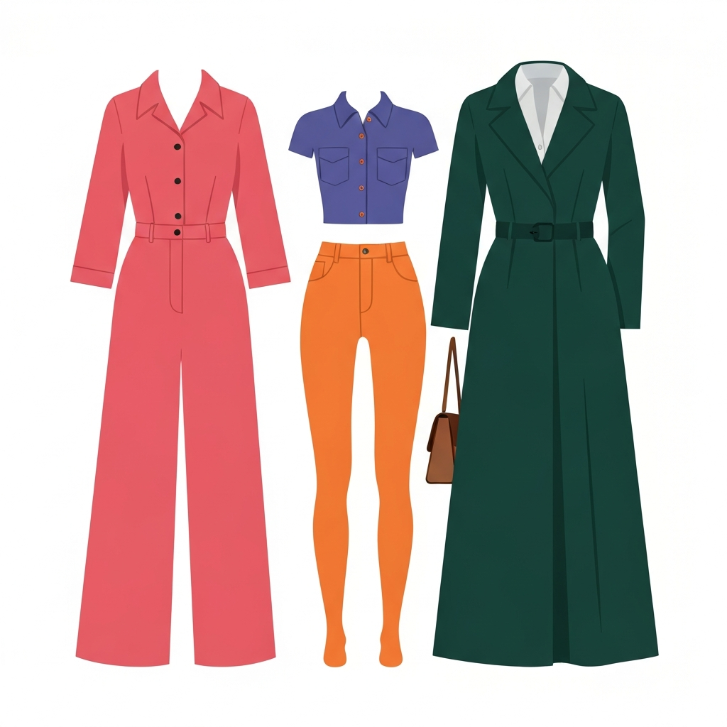 Example of a recreated fashion outfit from a specific year.