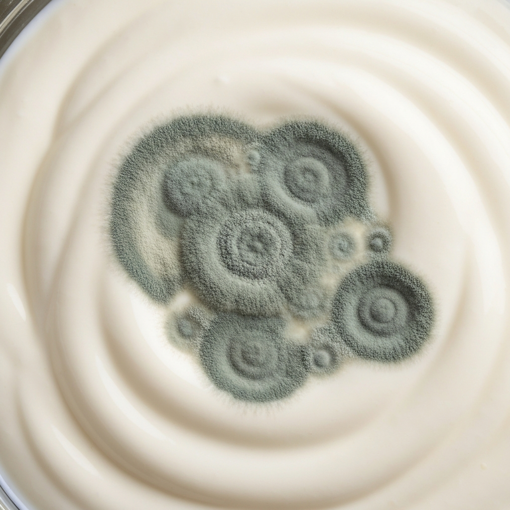 Example of mold growth on sour cream