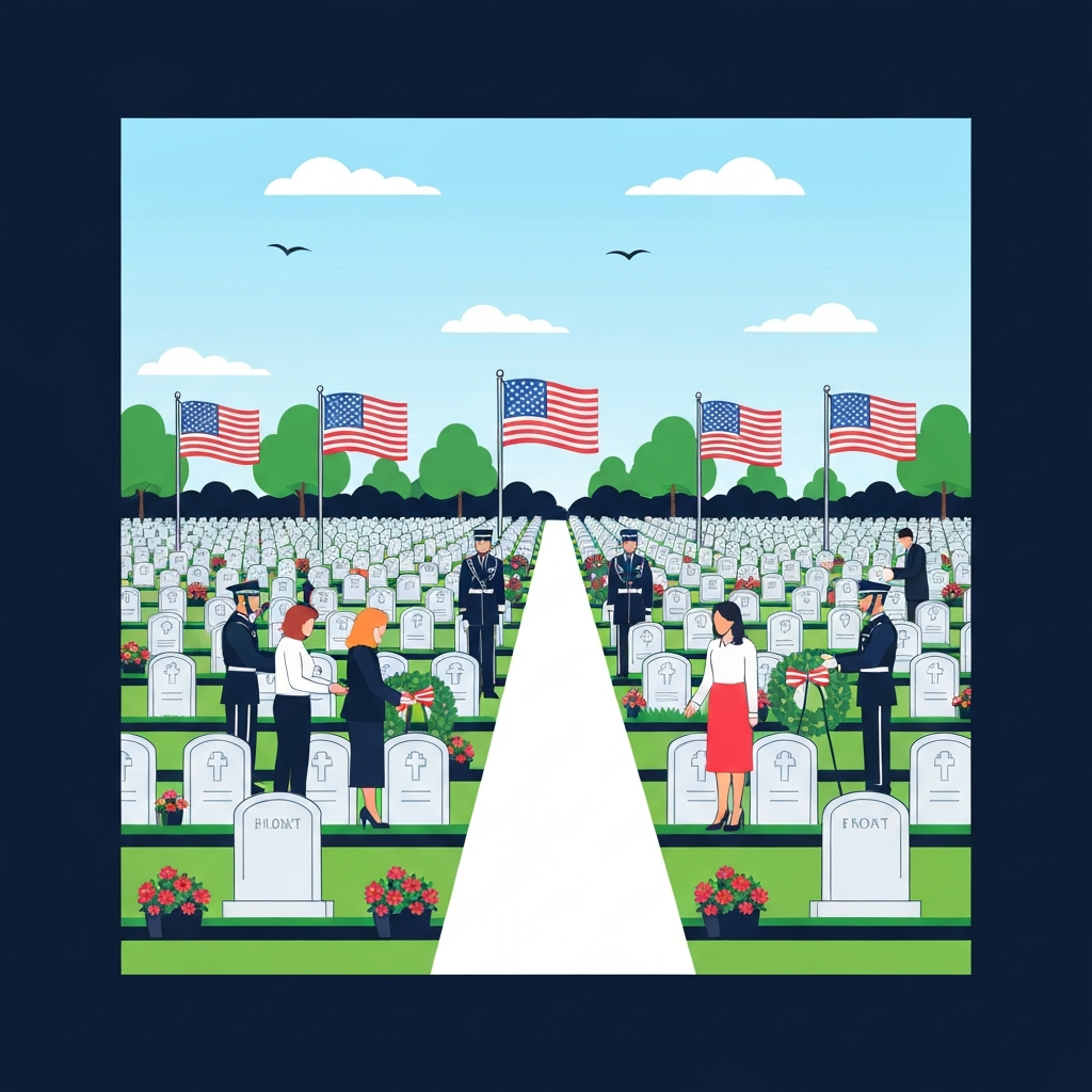 Memorial Day ceremony at Arlington National Cemetery