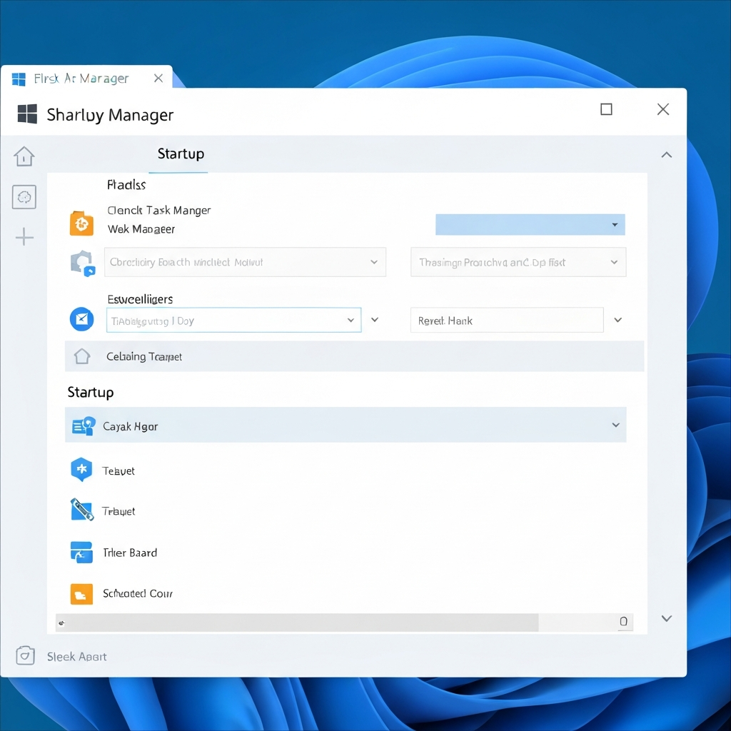 Windows Task Manager Startup Tab