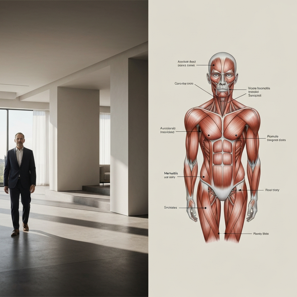 Anatomical diagram of the facial muscles, with the mentalis muscle clearly highlighted. The diagram is clean and professional, with neutral background.