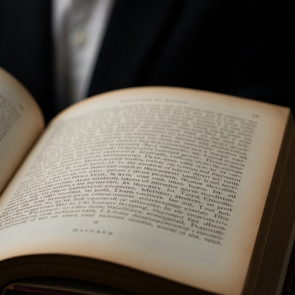 Close up shot of an antique book, open to a page with faded text about medieval customs regarding lost teeth. Soft, diffused lighting highlights the texture of the aged paper.