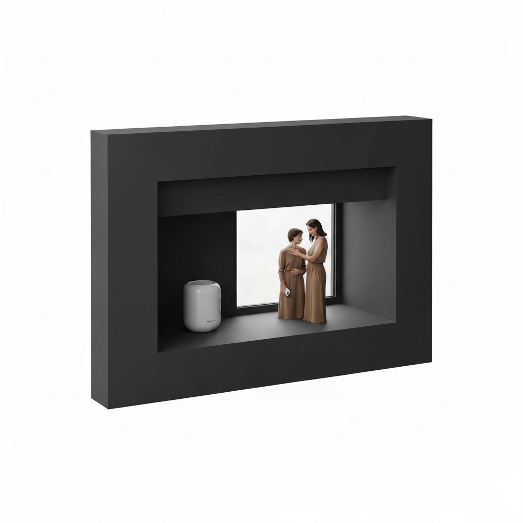 A product demonstration highlighting the unique features of the company's offering. The lighting is focused and precise, emphasizing the product's design and functionality.