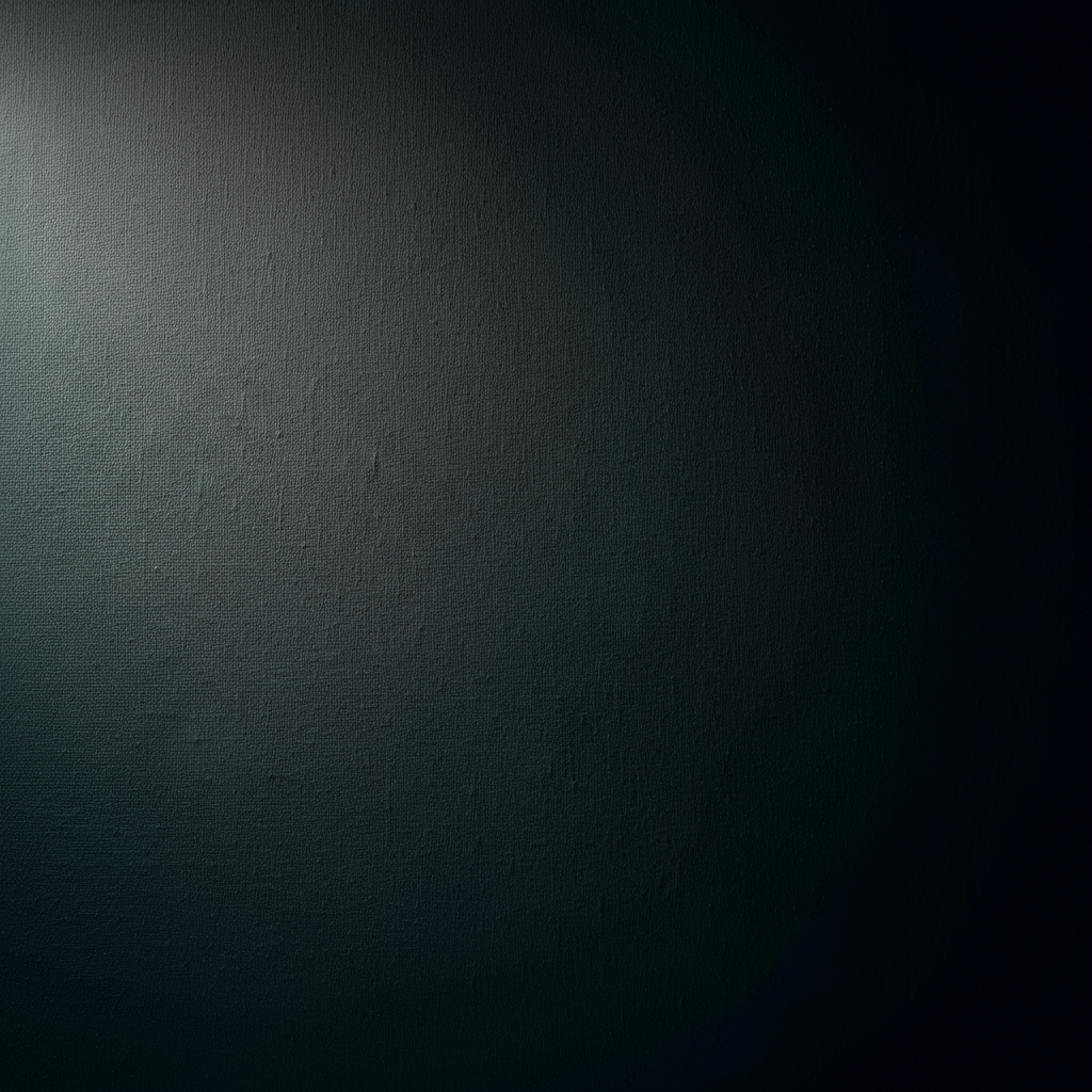 Close-up of a primed canvas, showcasing the smooth, even texture of the surface. The lighting is soft and diffused, emphasizing the clean lines.