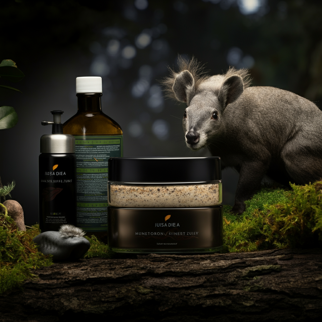 A photograph of a group of researchers observing animal behavior in a natural setting. The researchers are wearing professional attire and taking notes, with soft bokeh in the background showing the animals interacting with their environment.