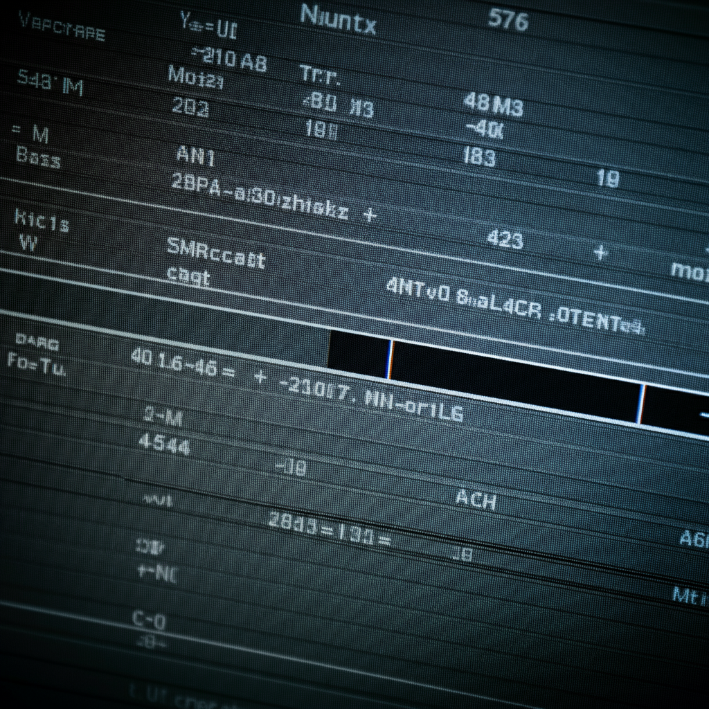 A close-up view of an Excel spreadsheet on a computer screen. The focus is on the formula bar showing the CAGR calculation. Subtle reflections on the screen from the surrounding office environment.