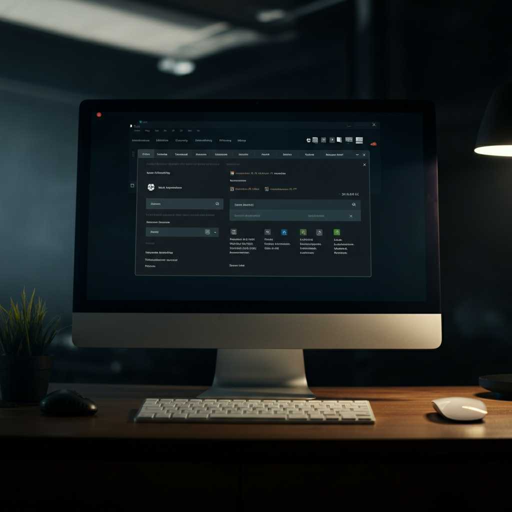 A computer screen displaying the interface of an antivirus software program, showing a scan in progress. The interface is clean and professional, with clear indicators of the scan's progress and potential threats.