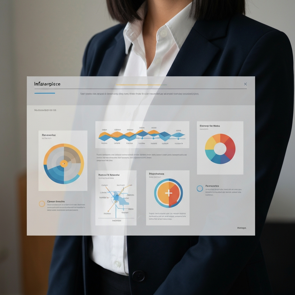 A close-up shot of a crisp, modern infographic with clearly labeled sections and visually appealing data representations. Focus on clean lines and balanced color palettes.