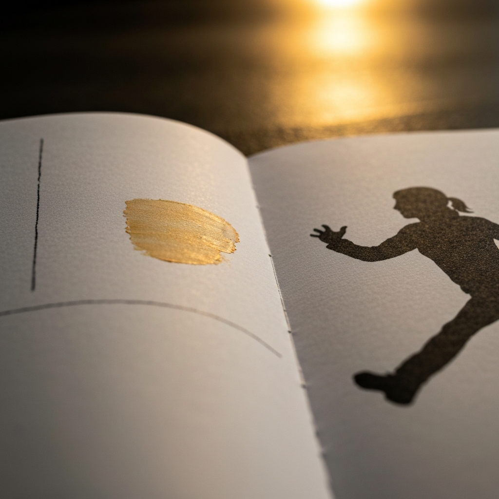 A close-up of an art journal page with a few visible "mistakes" – a smudge of paint, a slightly crooked line. However, the overall impression is still visually appealing and creative. The lighting highlights the textures of the paper and paint.