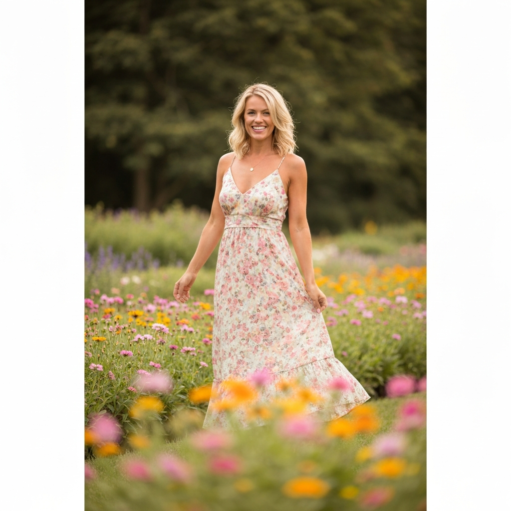 A young woman, dressed in business attire, confidently presents a project to a team in a modern office setting. The room is well-lit and the atmosphere is collaborative. The team members are attentively listening and engaging with her presentation.